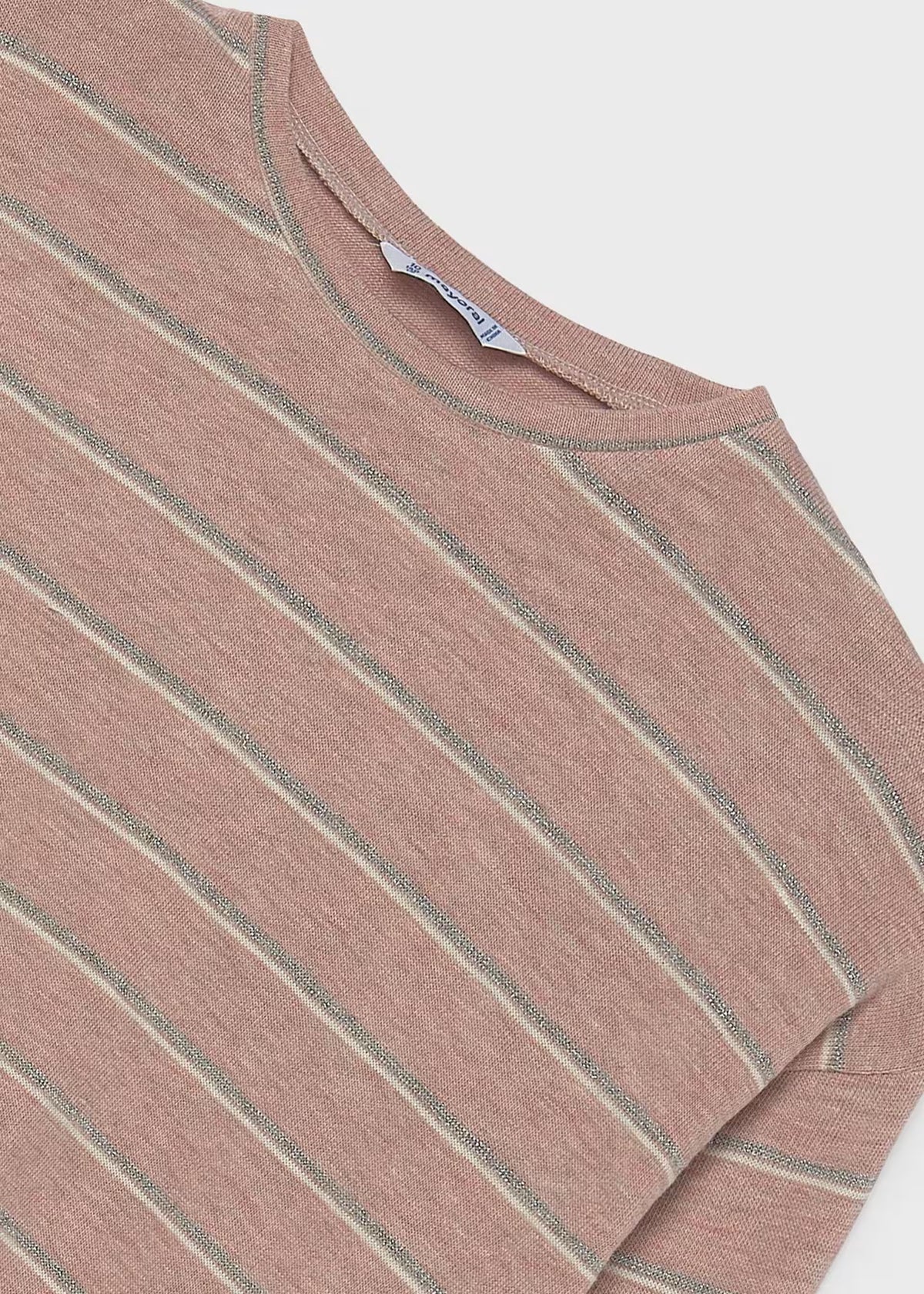 Blush Striped Long Sleeve Shirt - Doodlebug's Children's Boutique