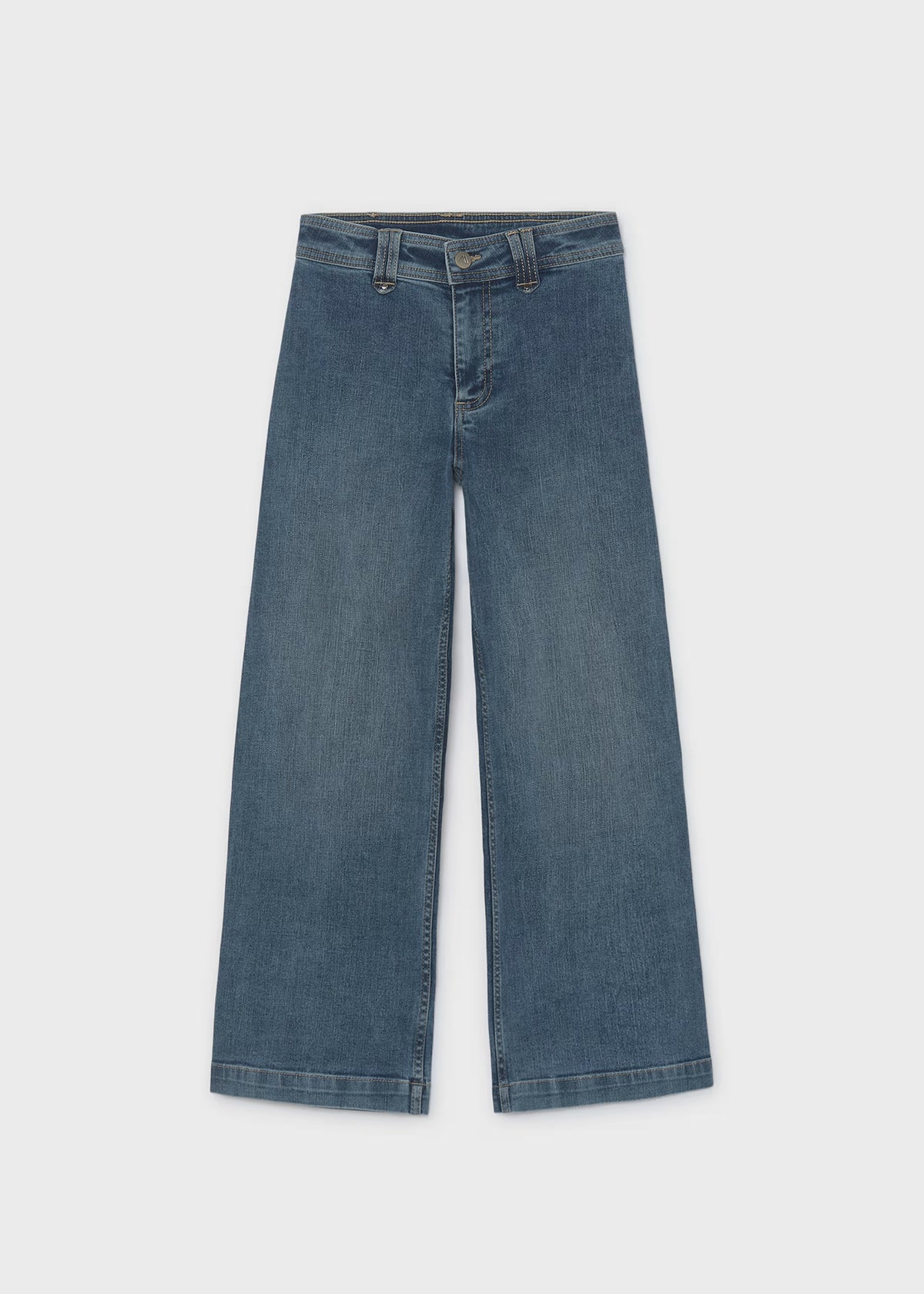 Medium Wash Wide Leg Jeans - Doodlebug's Children's Boutique
