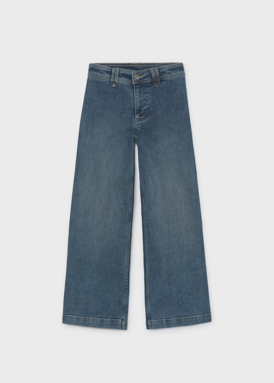 Medium Wash Wide Leg Jeans - Doodlebug's Children's Boutique