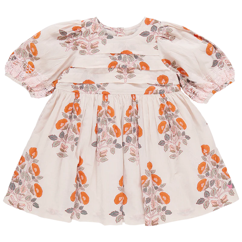 Evelyn Dress in Cloud Bouquet Floral  - Doodlebug's Children's Boutique