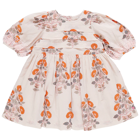 Evelyn Dress in Cloud Bouquet Floral  - Doodlebug's Children's Boutique