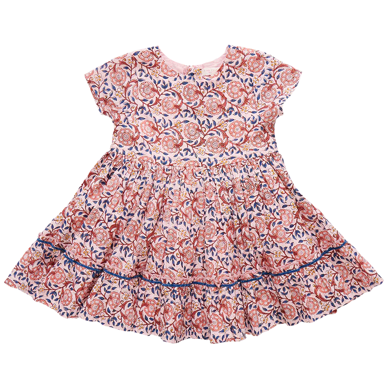 Niley Dress in Pink Blossom  - Doodlebug's Children's Boutique