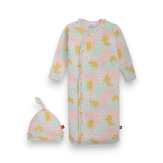 Harper Modal Magnetic Sleeper Gown + Hat Set - Doodlebug's Children's Boutique