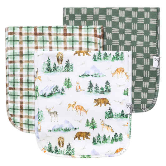 Grayson 3 Pack Burp Cloths - Doodlebug's Children's Boutique