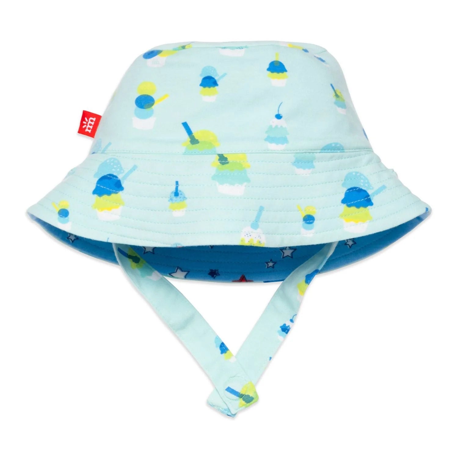 Green Sundae Funday Modal Magnetic Reversible Sun Hat  - Doodlebug's Children's Boutique