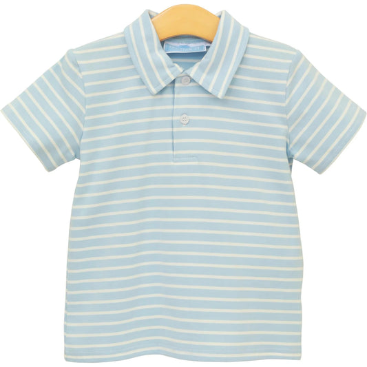 Henry Polo in Sky Blue Stripe - Doodlebug's Children's Boutique