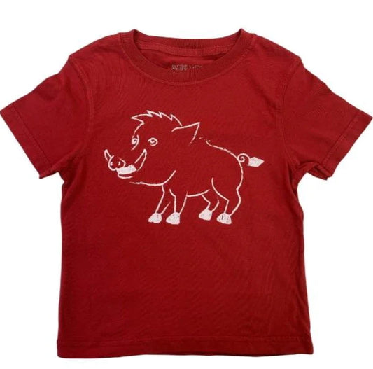 Cardinal Hog Shirt  - Doodlebug's Children's Boutique