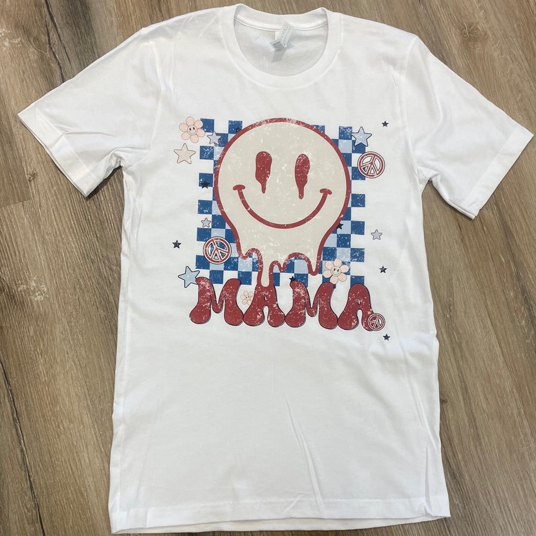 Smiley Mama Tee  - Doodlebug's Children's Boutique