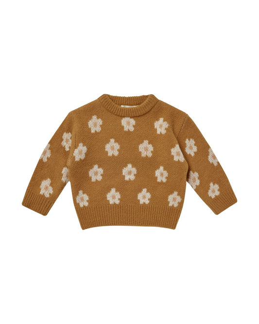 Knit Pullover in Daisy Fleur  - Doodlebug's Children's Boutique