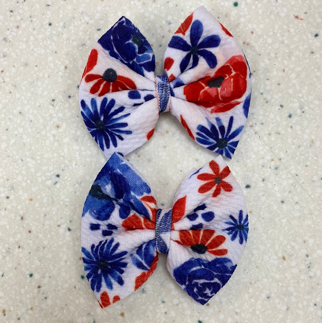 Small American Floral Piggies Set  - Doodlebug's Children's Boutique