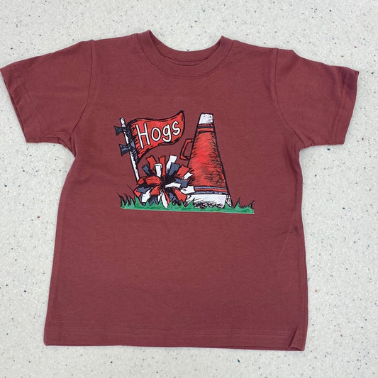 Hogs Cheer Shirt  - Doodlebug's Children's Boutique