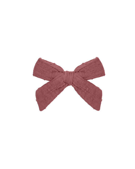 Hair Bow in Raspberry  - Doodlebug's Children's Boutique