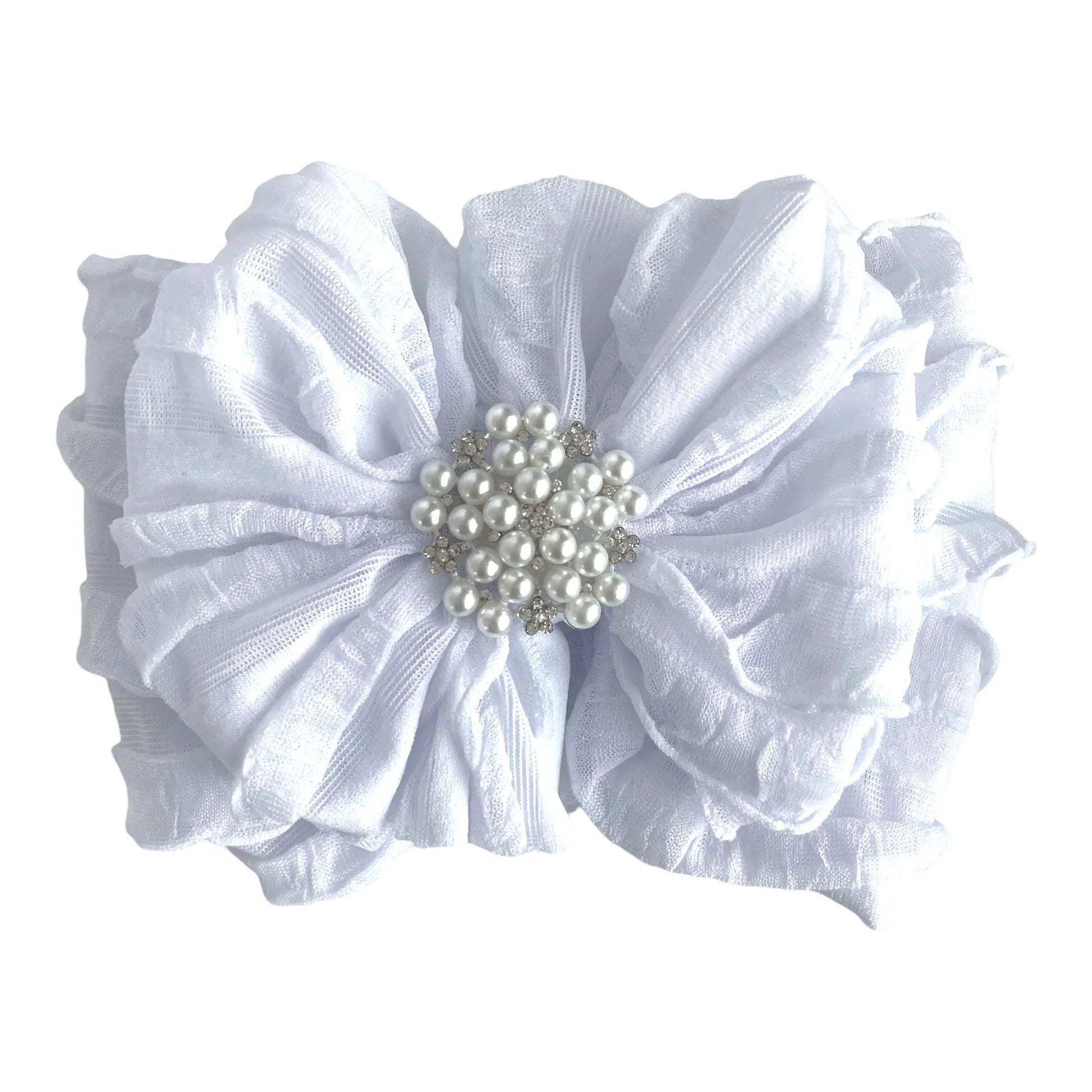 White Pearl Headband  - Doodlebug's Children's Boutique