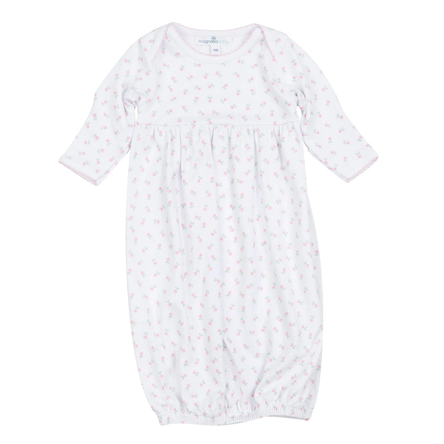 Juliette's Classics Print Gathered Gown