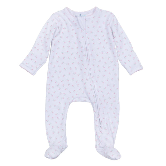 Juliette's Classics Print Zipper Footie