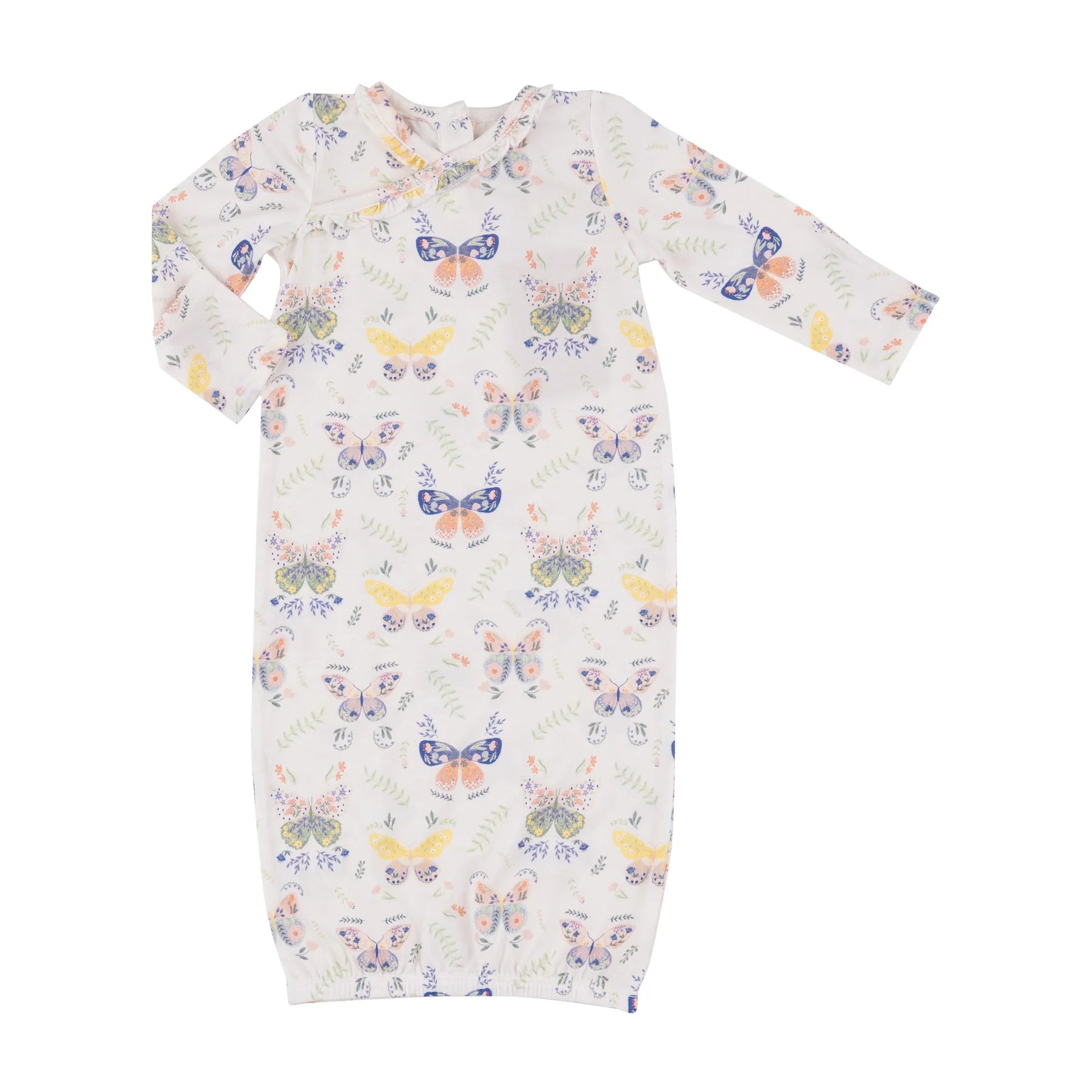 Kimono Gown in Botany Butterfly  - Doodlebug's Children's Boutique