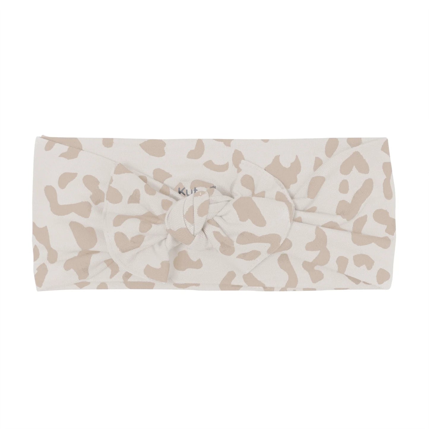 Bow Wrap in Oat Leopard  - Doodlebug's Children's Boutique