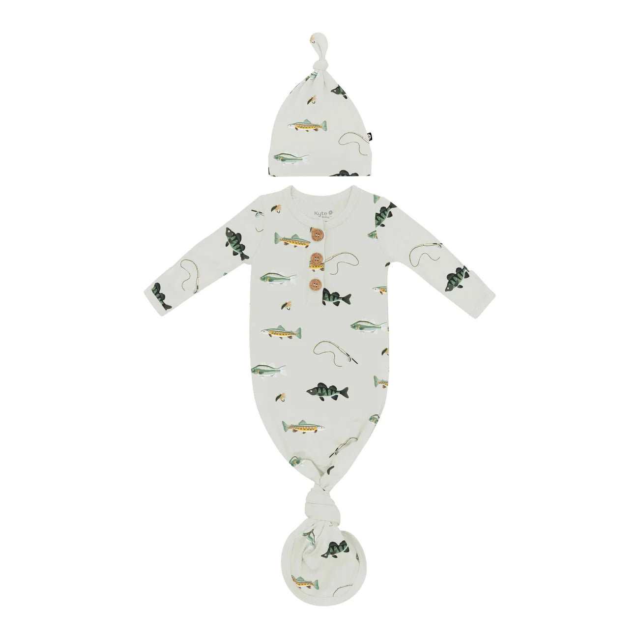 Knotted Gown with Hat Set in Fishing - Doodlebug's Children's Boutique