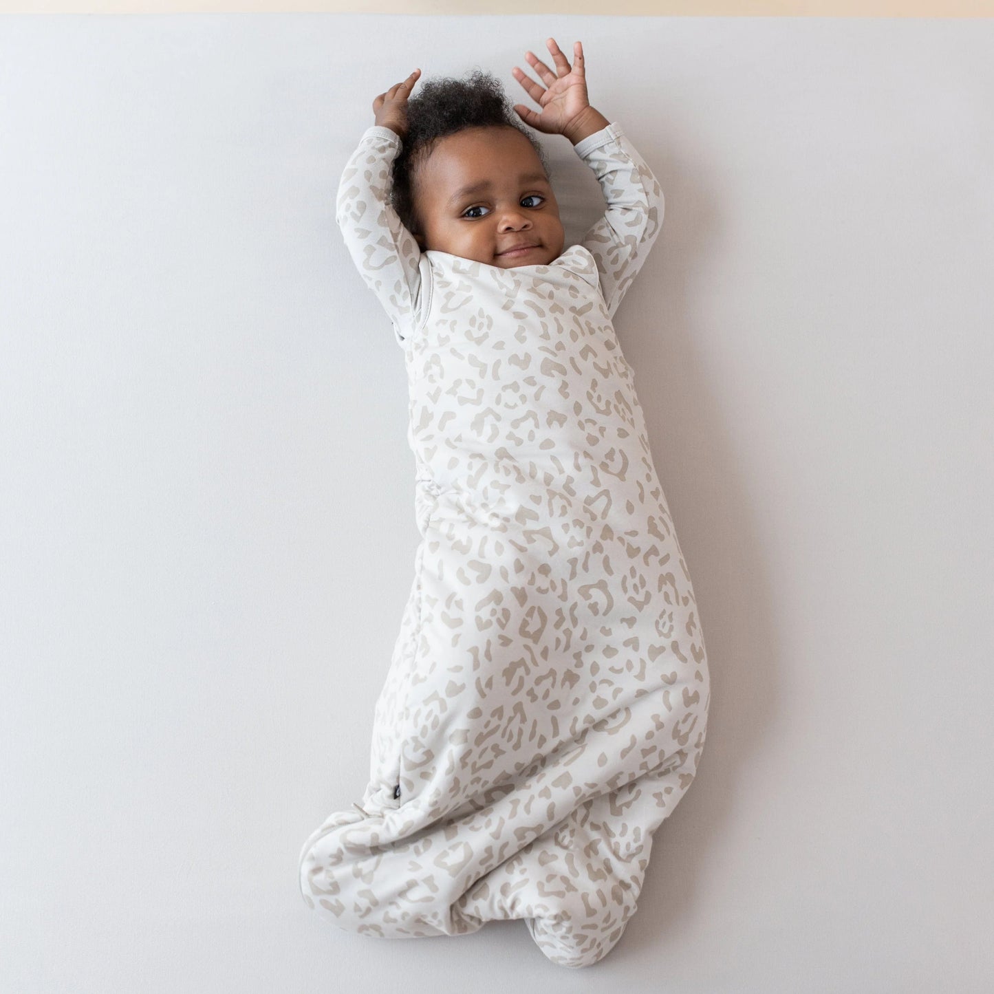 Sleep Bag 1.0 in Oat Leopard  - Doodlebug's Children's Boutique