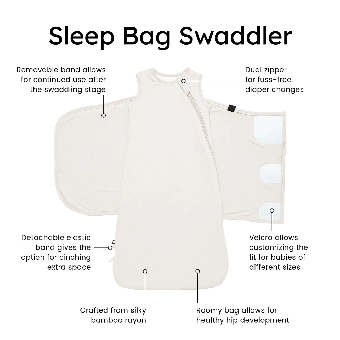 Sleep Bag Swaddler in Oat - Doodlebug's Children's Boutique