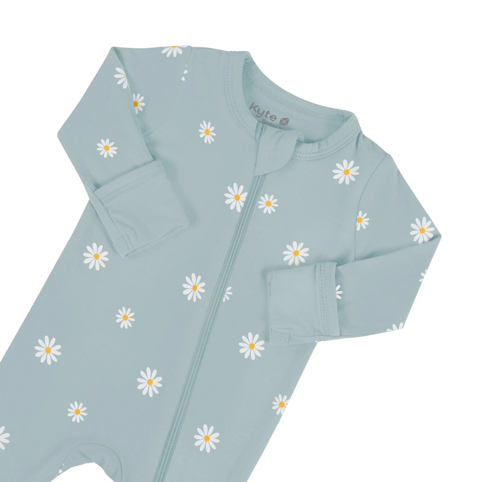 Zippered Footie in Daisy  - Doodlebug's Children's Boutique