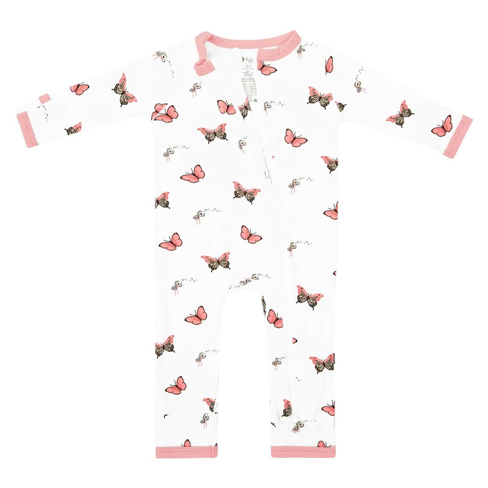 Zippered Romper in Butterfly  - Doodlebug's Children's Boutique