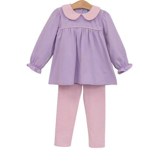 Lavender & Light Pink Abigail Pant Set