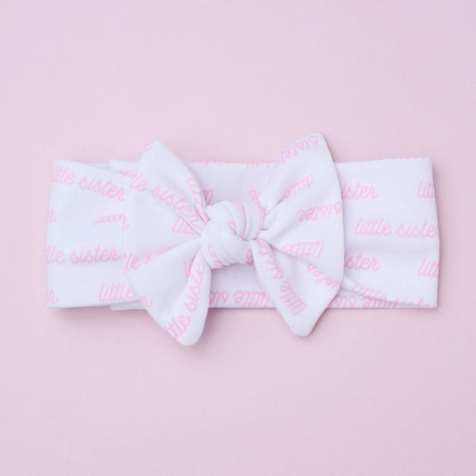Little Sister Printed Headband - Doodlebug's Children's Boutique