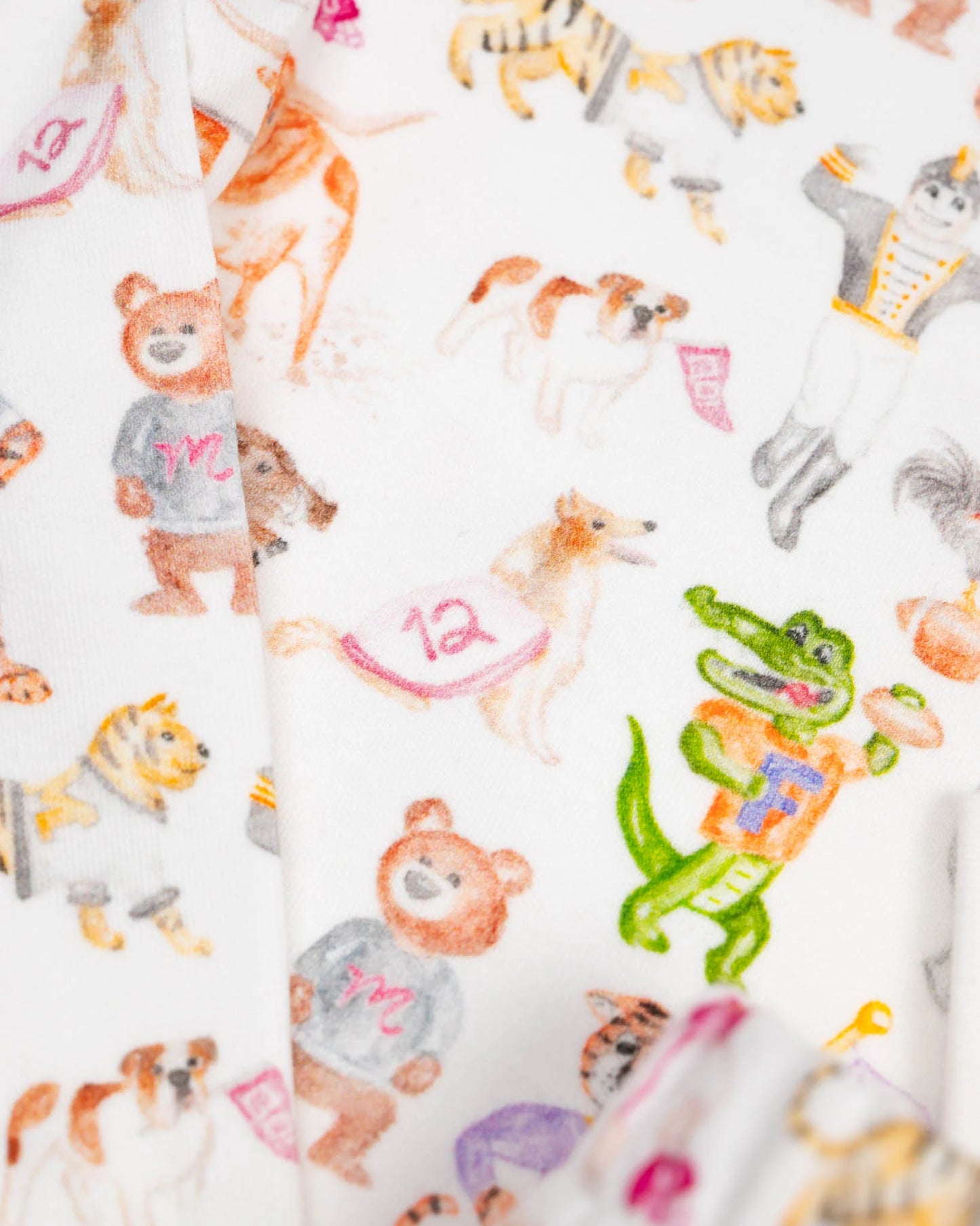 Mascot Mayhem Knit Pajamas  - Doodlebug's Children's Boutique