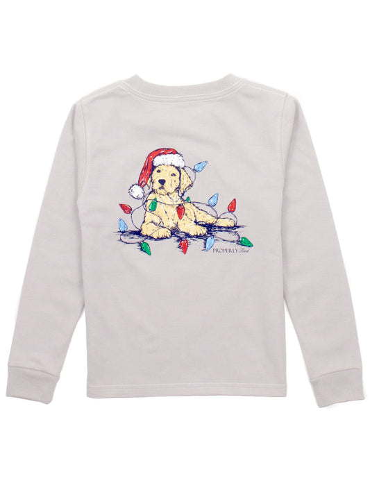 Santa Paws Long Sleeve Shirt  - Doodlebug's Children's Boutique