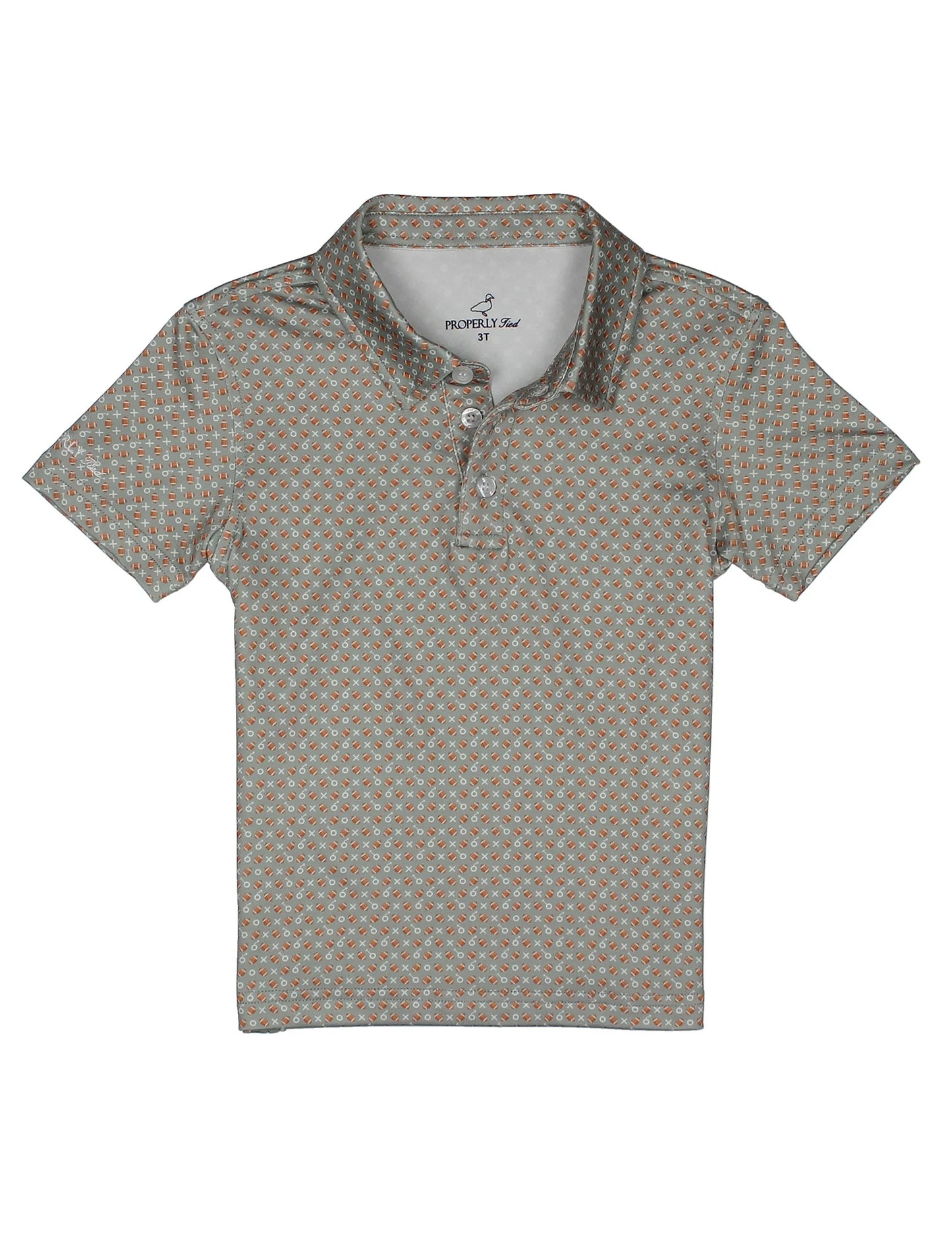 Touchdown Inlet Polo - Doodlebug's Children's Boutique
