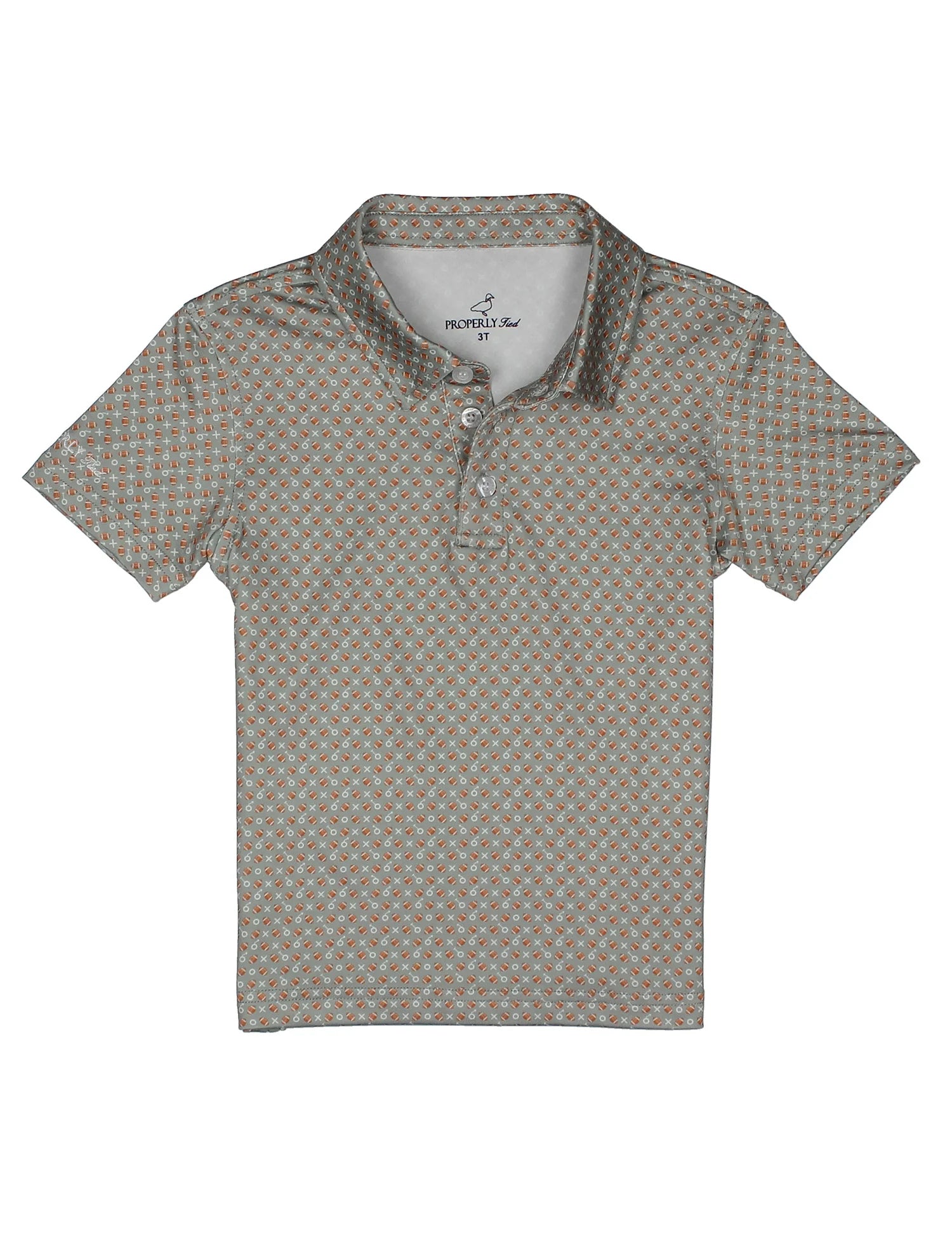 Touchdown Inlet Polo - Doodlebug's Children's Boutique