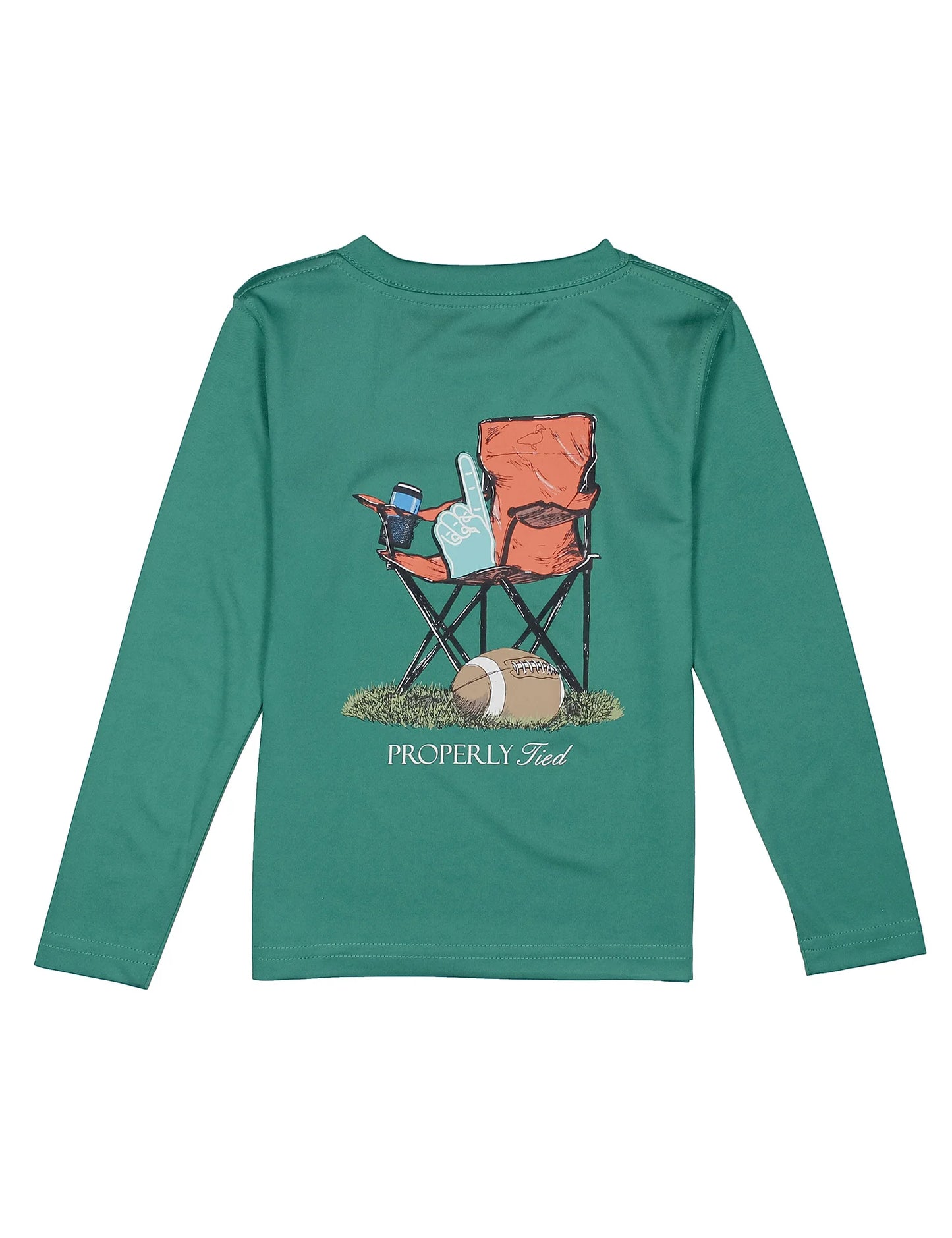 Sidelines Performance Long Sleeve Tee - Doodlebug's Children's Boutique