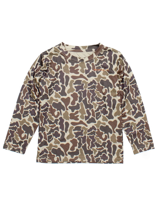 Vintage Camo Sportsman Performance Long Sleeve Tee - Doodlebug's Children's Boutique