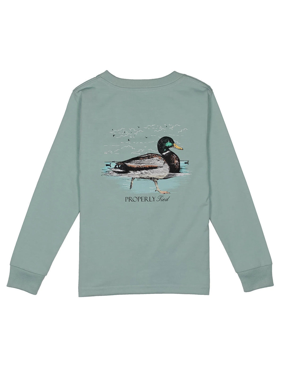 Swimming Mallard Long Sleeve Tee