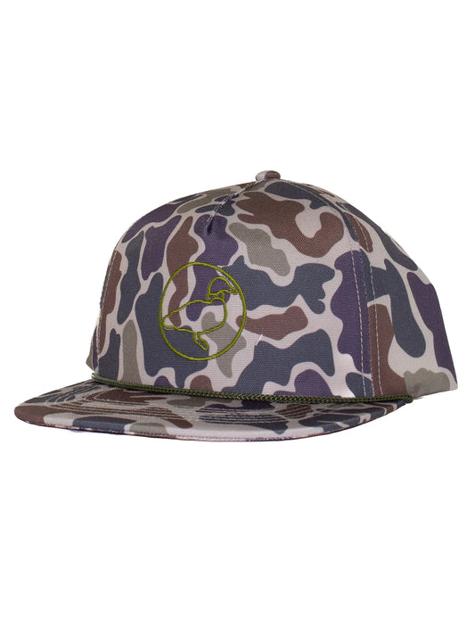 Vintage Camo Logo Youth Trucker Hat - Doodlebug's Children's Boutique