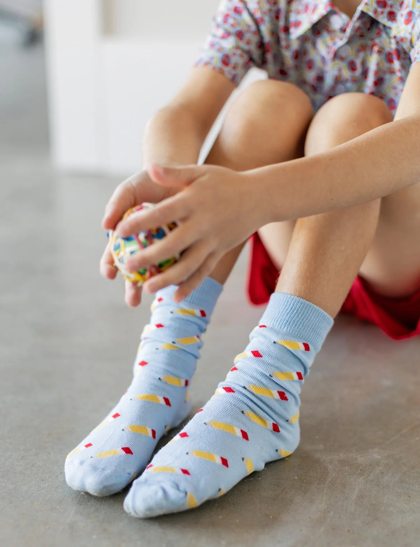 Pencil Lucky Duck Socks - Doodlebug's Children's Boutique