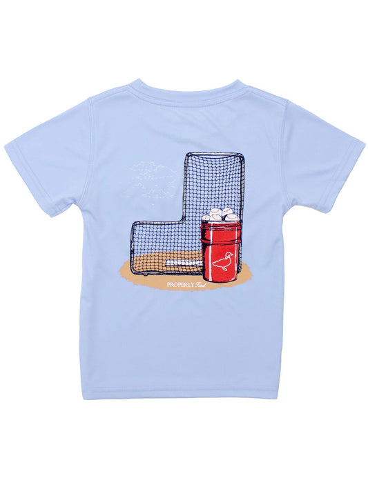 Baseball Bucket Short Sleeve Performance Tee - Doodlebug's Children's Boutique