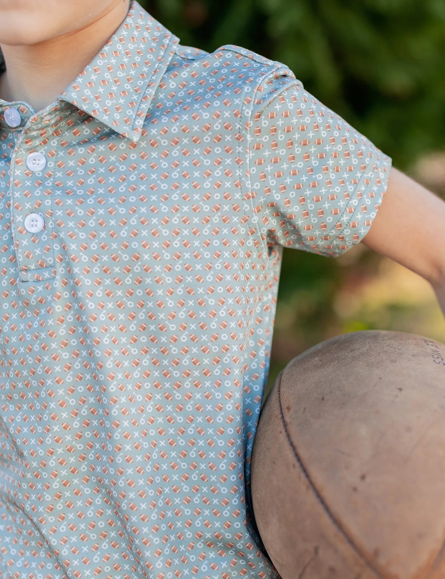 Touchdown Inlet Polo - Doodlebug's Children's Boutique