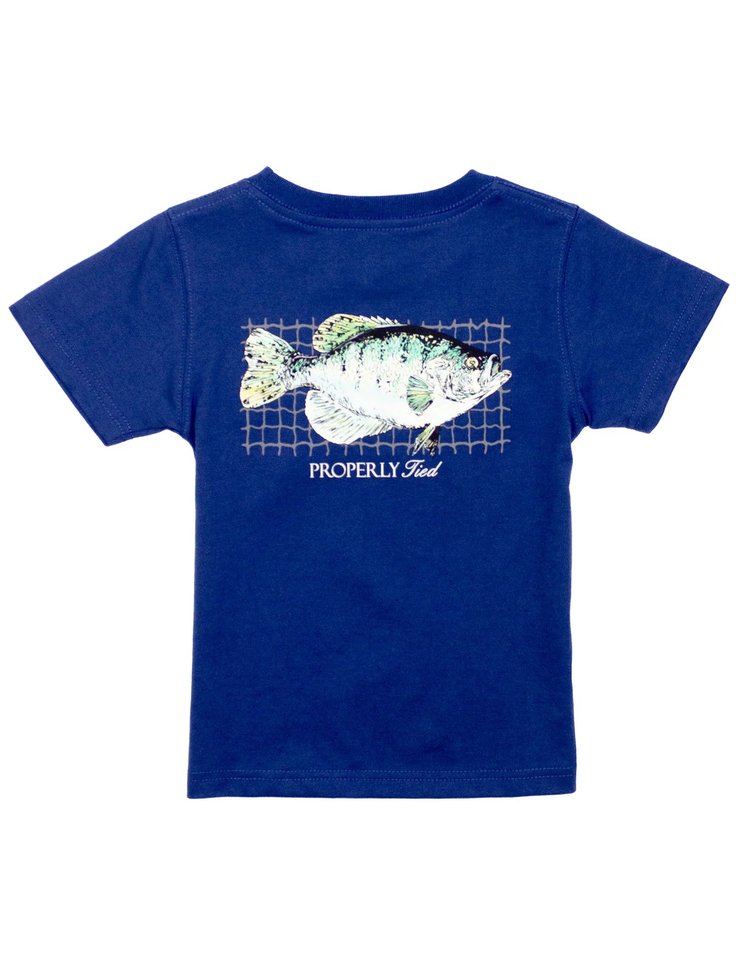 Crappie River Blue Short Sleeve Tee - Doodlebug's Children's Boutique