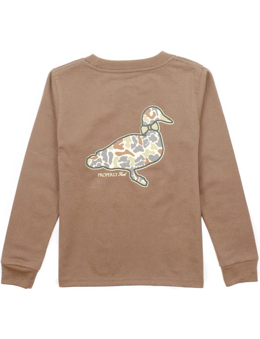 Field Camo Logo Long Sleeve Tee - Doodlebug's Children's Boutique
