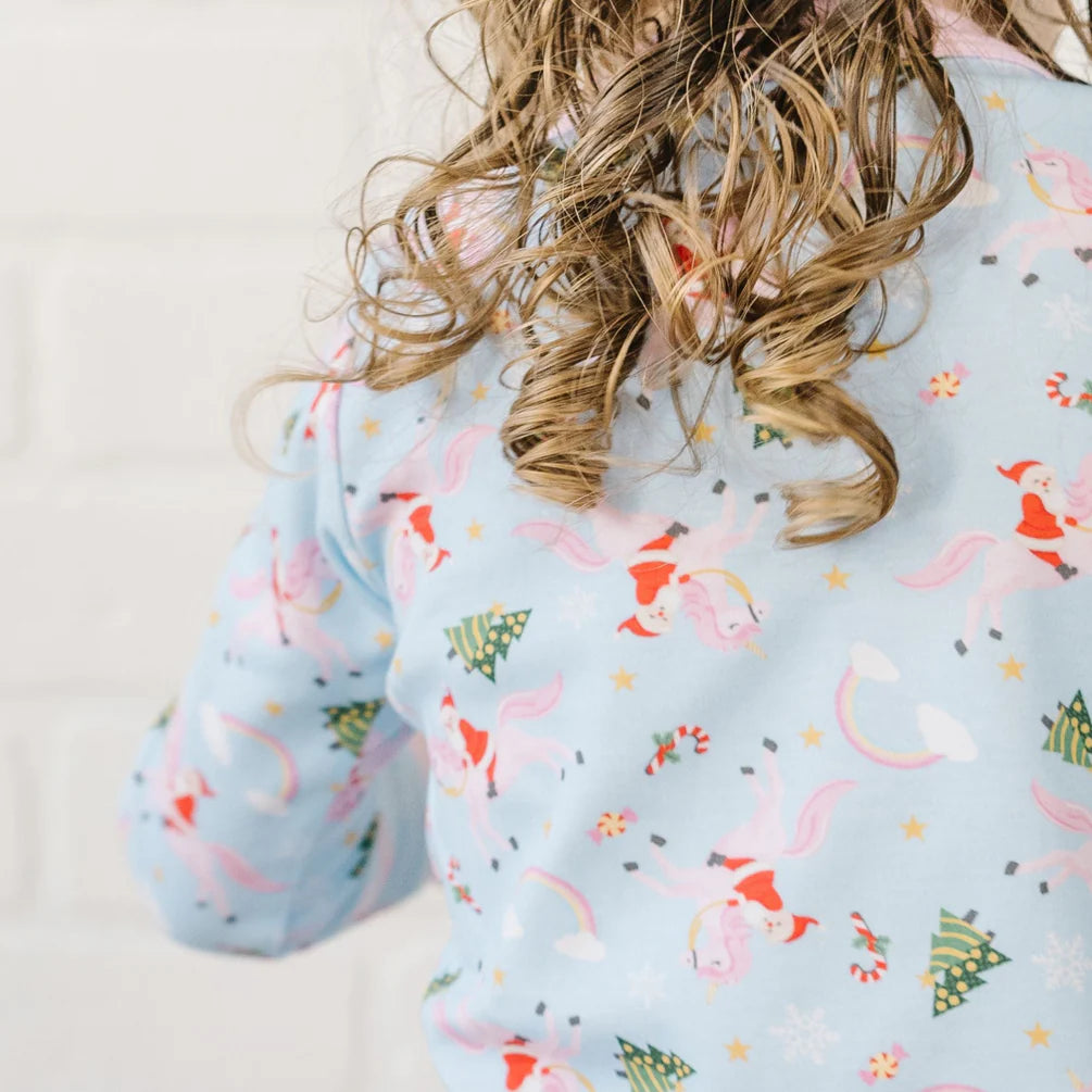 Merry Unicorn Long Pajamas  - Doodlebug's Children's Boutique