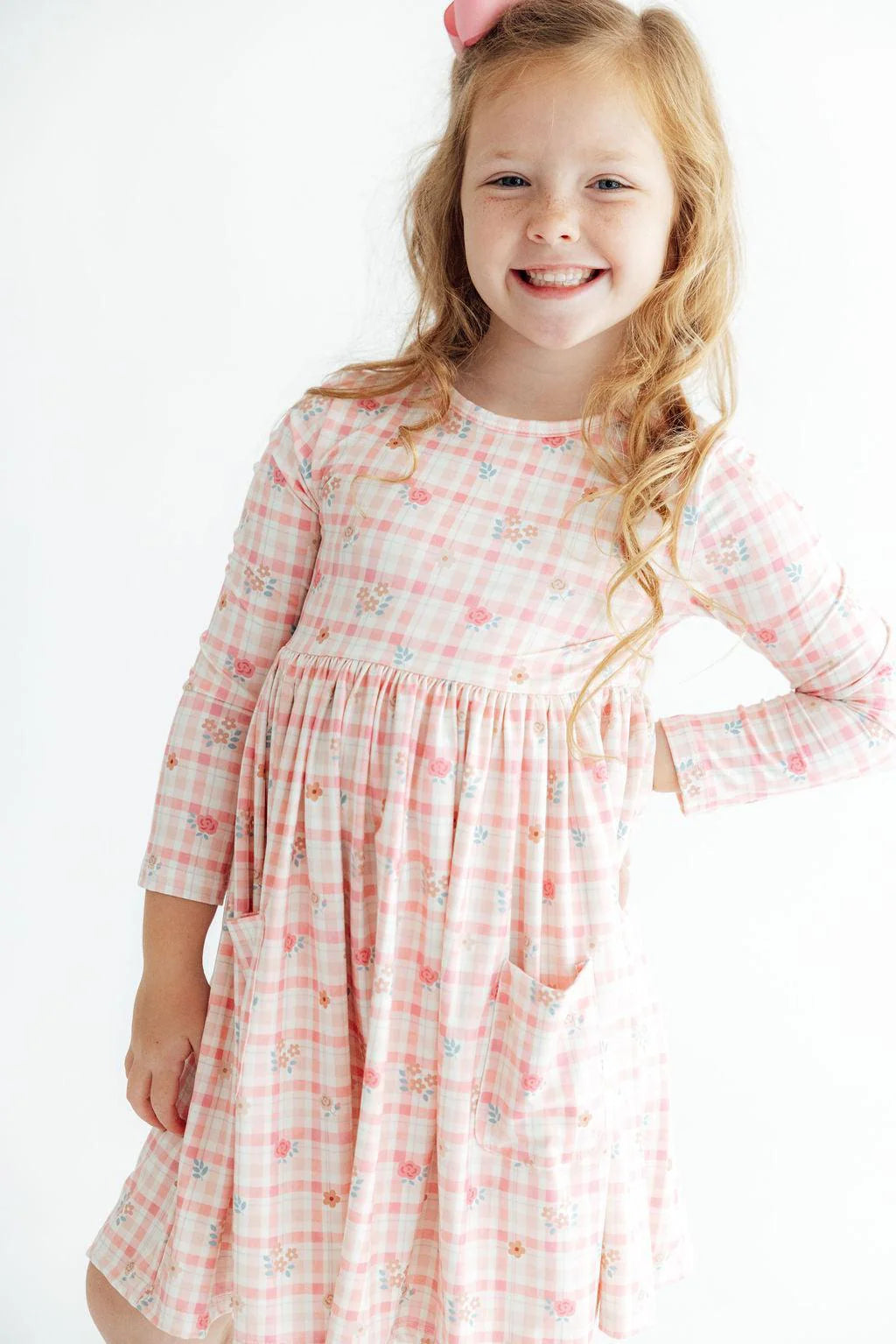 Off the Grid Long Sleeve Pocket Twirl Dress - Doodlebug's Children's Boutique