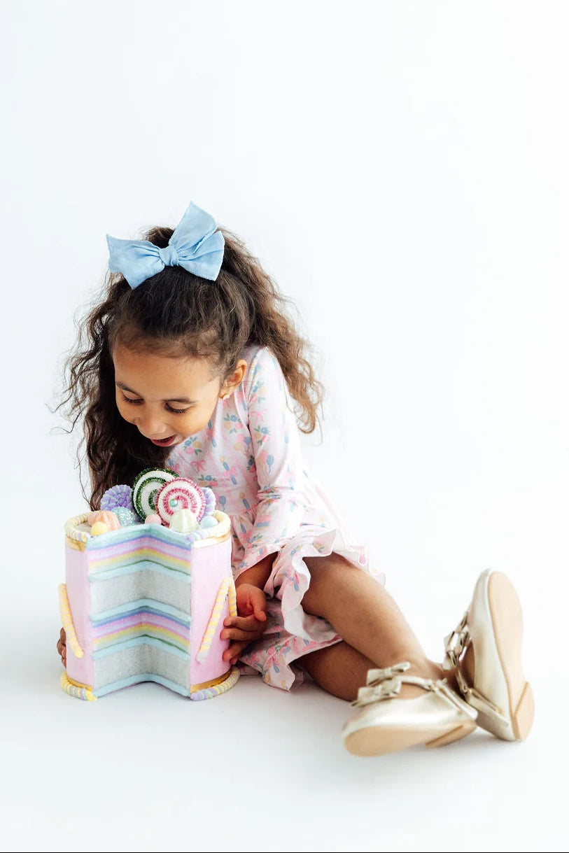 Party Time Long Sleeve Ruffle Twirl Dress