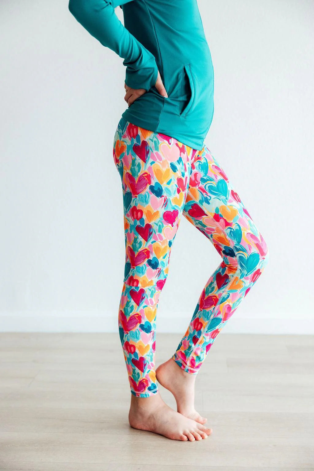 Heart Hustle Active Legging - Doodlebug's Children's Boutique