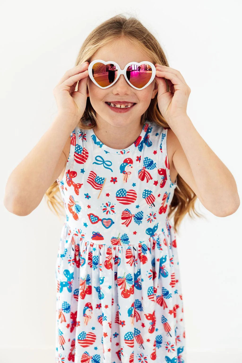 Little Miss Liberty Tank Twirl Dress - Doodlebug's Children's Boutique