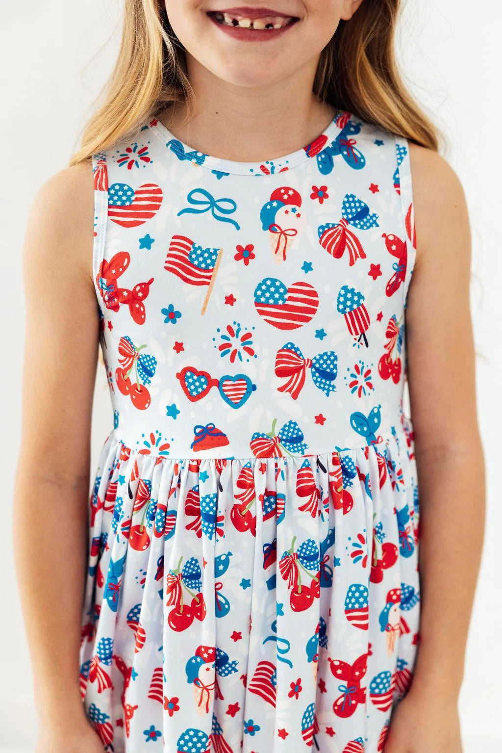 Little Miss Liberty Tank Twirl Dress - Doodlebug's Children's Boutique
