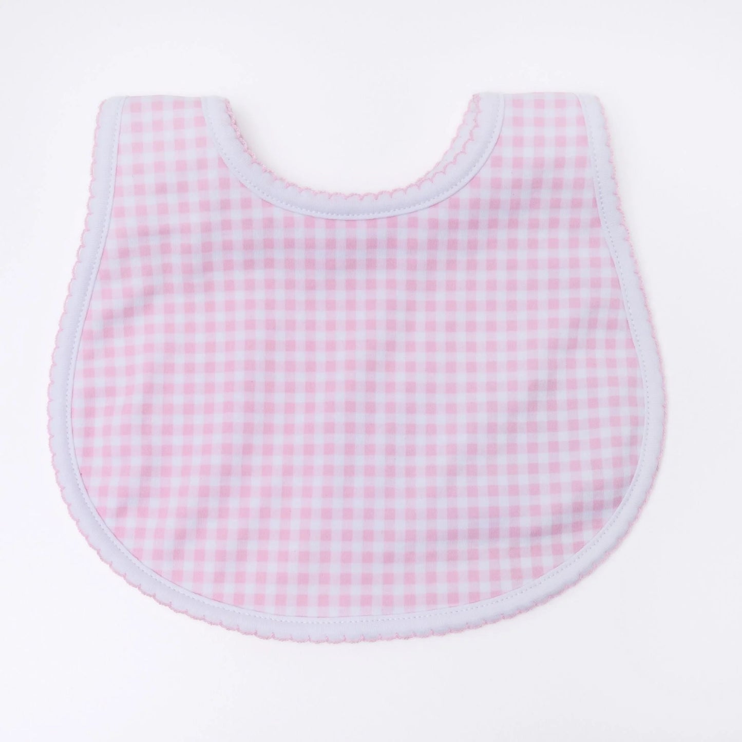 Mini Checks Bib in Pink - Doodlebug's Children's Boutique