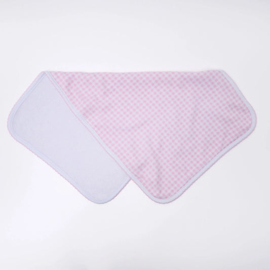 Mini Checks Burp Cloth in Pink - Doodlebug's Children's Boutique