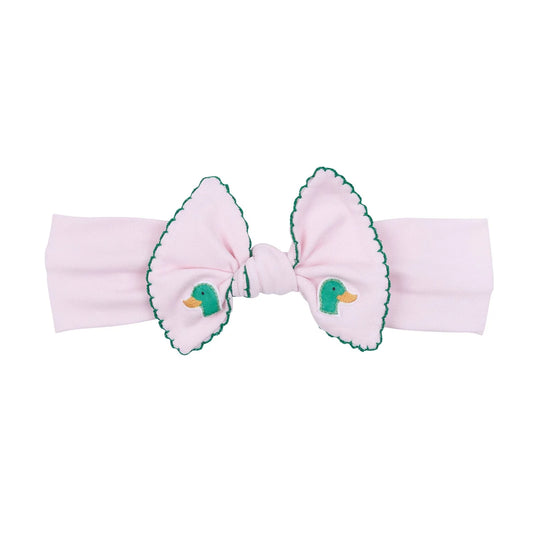 Mini Mallard Embroidered Headband - Doodlebug's Children's Boutique